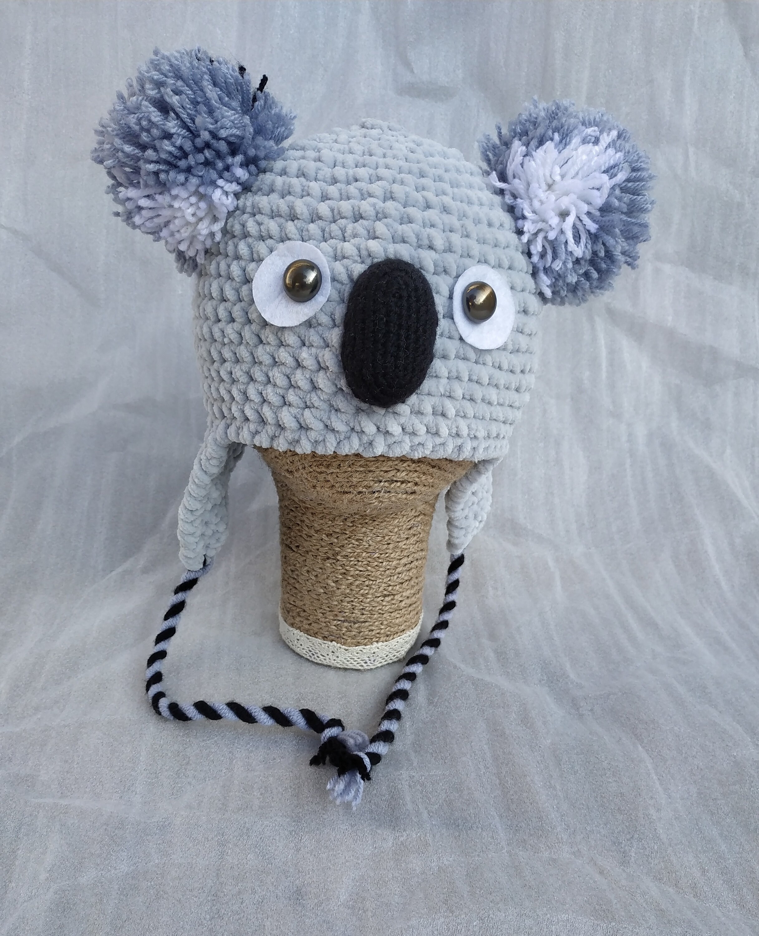 Koala crochet hat set for grandkids newborn baby boy gift with Etsy