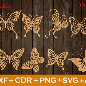 8 Layered Butterflies SVG Bundle | Butterfly SVG Bundle | Butterfly Clipart Layered Cut Files for Cricut Butterfly Dxf Bundle Download