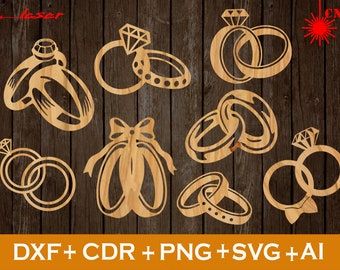 Trouwring SVG, bruidegom ring SVG, bruid ring SVG, ring SVG voor laser, ring SVG-bestand, bruiloft tekenen, verlovings ring SVG, man vrouw SVG,
