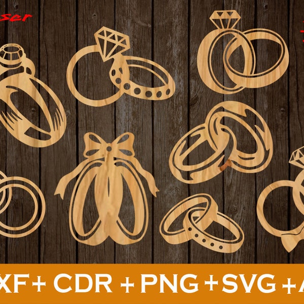 Wedding Ring SVG, Groom ring Svg, Bride Ring Svg, Ring Svg for laser, Ring SVG File, Wedding signs, Engagement Ring svg, Husband wife SVG,
