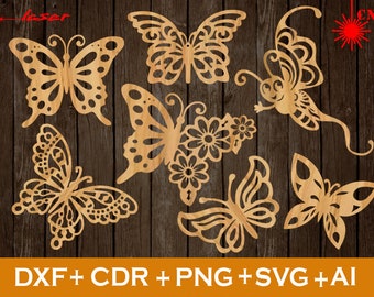 Butterfly SVG, 7 Amazing Butterfly SVG Bundle, Butterfly SVG file, Butterfly Svg Laser Cut Files for Cricut, Butterfly Dxf Download