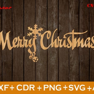 Merry Christmas Decoration svg, Decoration file CNC, Christmas Ornaments SVG, Vector cnc file, laser cut file deco