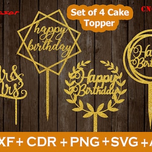 happy Birthday svg - happy birthday svg topper - happy birthday svg cake topper - Happy Birthday svg file - Happy Birthday svg cut file