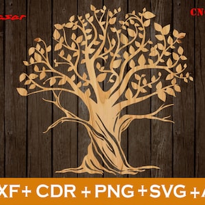 Olive Tree Svg, Laserowo wycinane Pano Tree Lasercut DXF, Wystrój domu, Wzory drzew, Wiszące drzewo na ścianę CDR, Plik CNC, Svg, Ai, Png, DXF