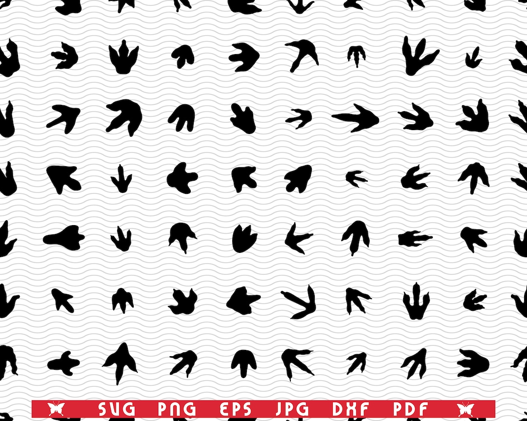 SVG Dinosaurs, Seamless Pattern Digital Clipart, Files Eps, Jpg ...