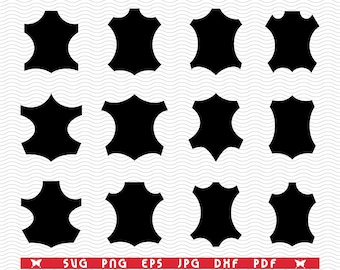 SVG Animal Leather, Symbol silhouettes, Digital clipart, Files eps, jpg, Leather Design vector, Instant download svg, png, dxf for Cricut