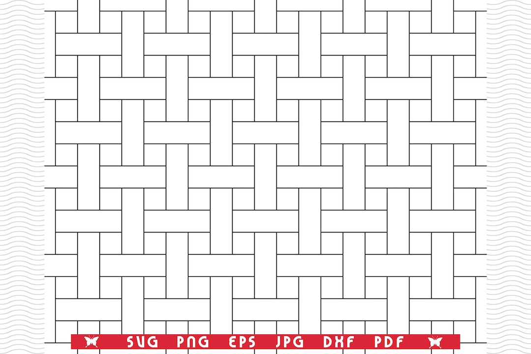 SVG Seamless Mosaic Pattern, Black White Digital Clipart, Files Eps ...