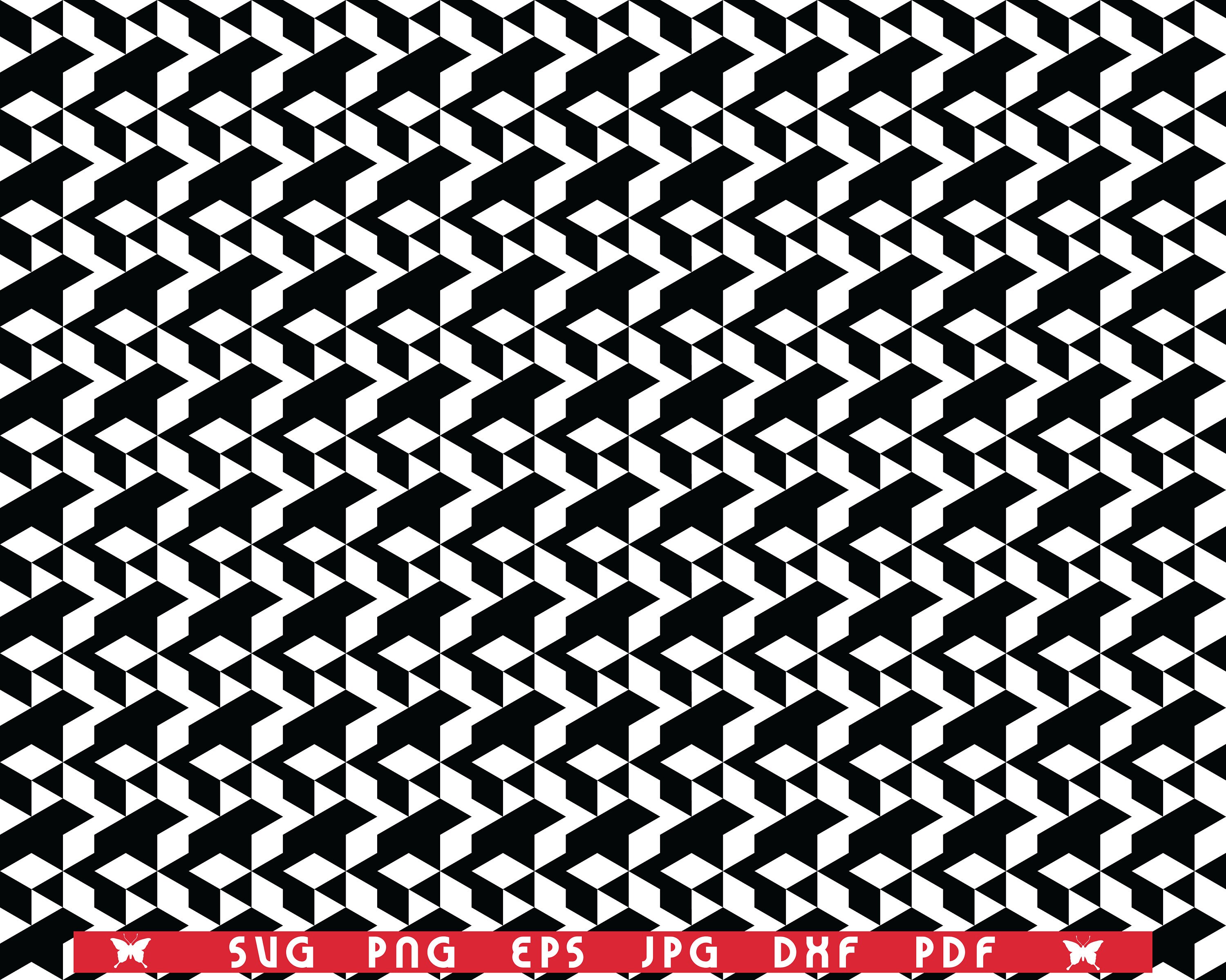 SVG Black Polygonal Mosaic, Seamless Pattern, Digital Clipart,files Eps ...