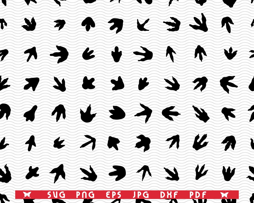 SVG Print of Dinosaurs, Seamless Wallpaper SVG, Digital Clipart, Files ...