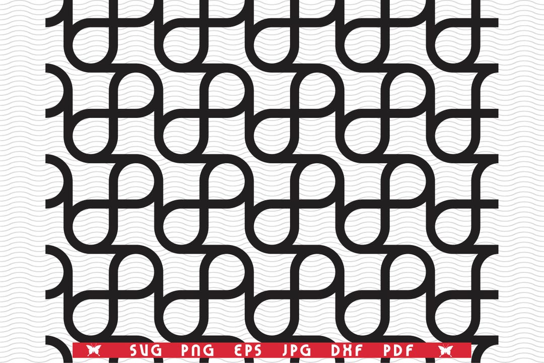 SVG Seamless Mosaic Pattern, Black White Digital Clipart, Files Eps ...