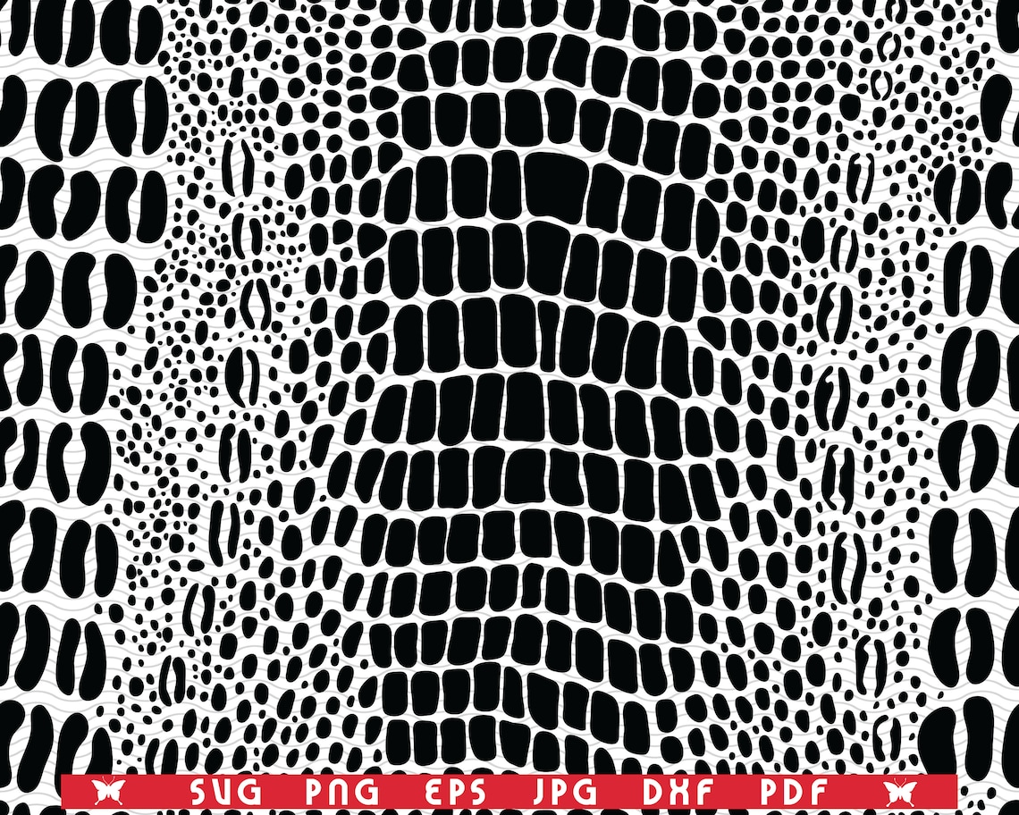 SVG Alligator Skin Seamless Pattern Digital Clipart Files Etsy