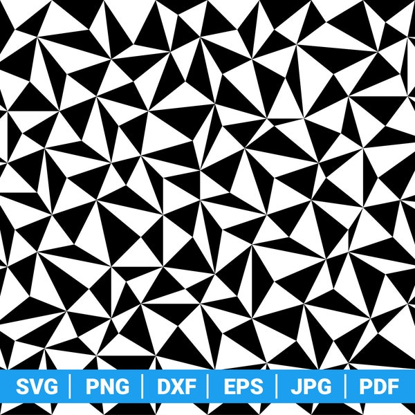 Triangles Seamless Pattern SVG for Cricut, Silhouette, Inkspace, ScanNCut, Instant download ZIP file: Svg, Png, Dxf, Eps, Jpg, Pdf