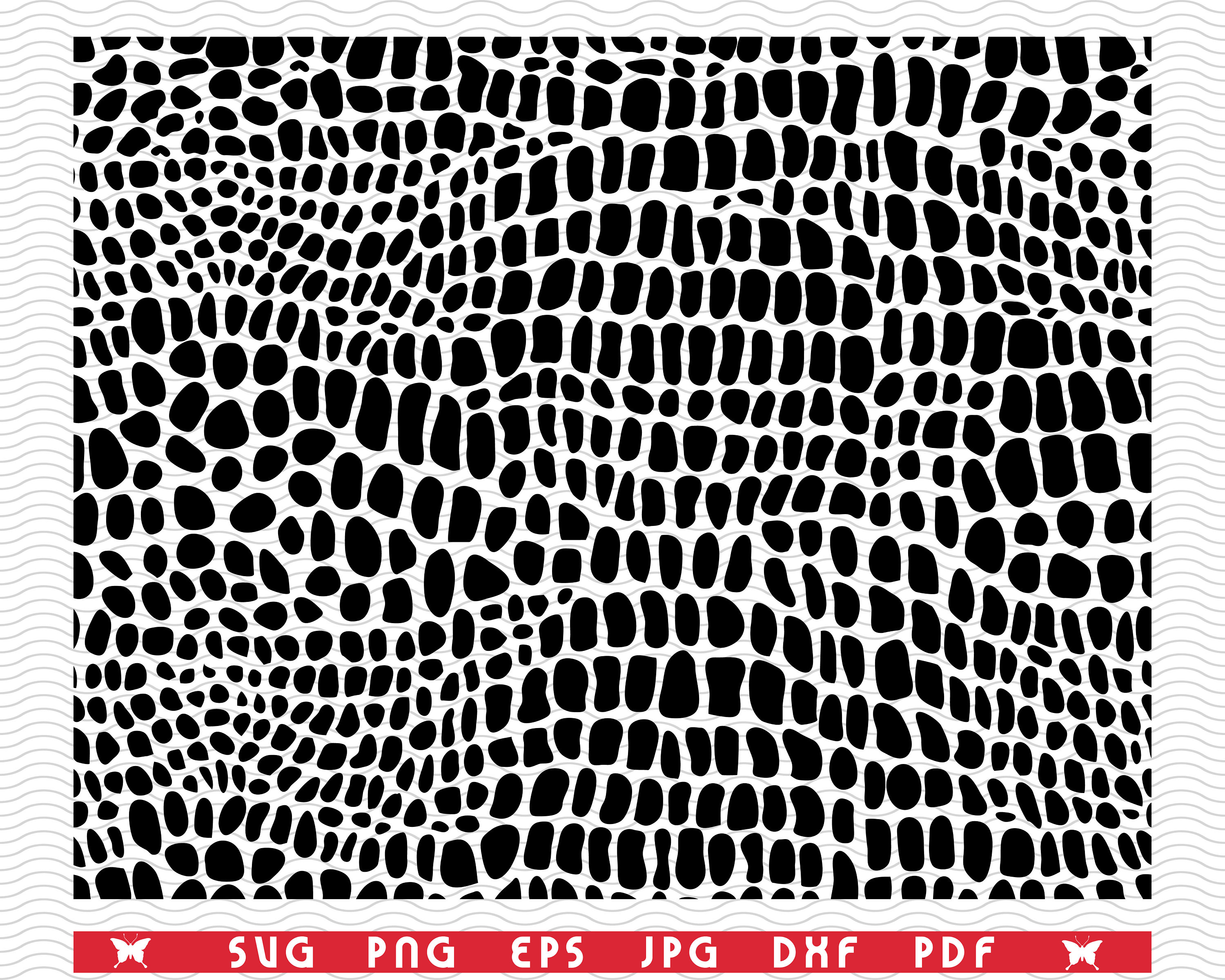 SVG Alligator Skin Seamless Pattern Digital clipart Files Etsy