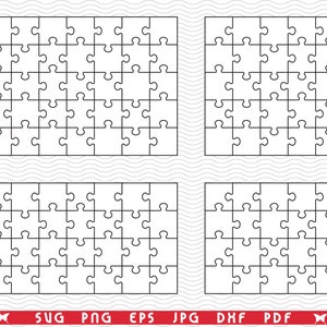 SVG Puzzles, Einzelteil, digitale Clipart, Dateien eps, jpg, Puzzles Design vektor, Sofortiger Download svg, png, dxf für Cricut