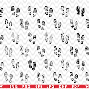 SVG Prints of Shoes, Black silhouette digital clipart, Files eps, jpg, Shoes icons design vector, Instant download svg, png, dxf for Cricut
