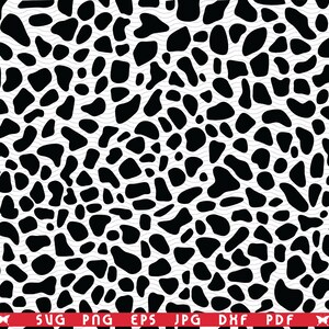 SVG Leopard Leather, Seamless Pattern digital clipart, Files eps, jpg, Leopard Skin Design vector, Instant download svg, png, dxf for Cricut