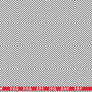 SVG Black Rhombuses, Seamless Pattern digital clipart, Files eps, jpg, Rhombuses Design vector, Instant download svg, png, dxf for Cricut