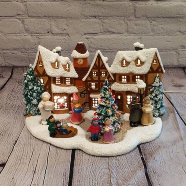 Ceramic Christmas Village - Etsy