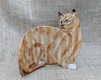 ■■ハーマン■■Tabby Cat/タビーキャット/猫/ねこ■■HERMANN Amazon.com: Maneki Neko Japanese Lucky cat Mino Ware Brown