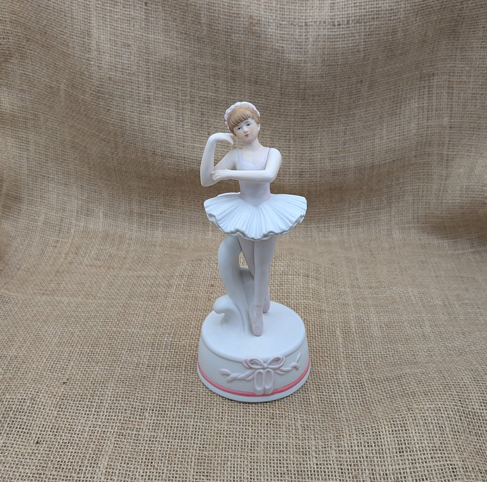 Vintage Schmid Ballerina Music Box: Bisque Porcelain, 1990 - Etsy