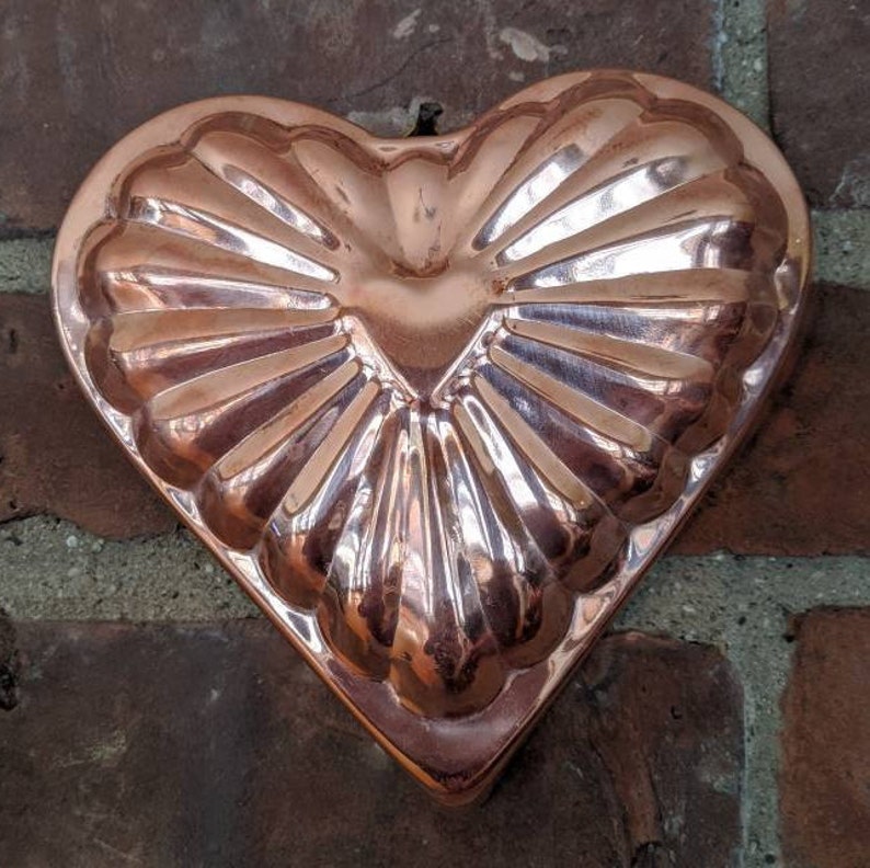 Copper Heart Mold Kitchen Decor Wall Hanging Made in Korea Etsy