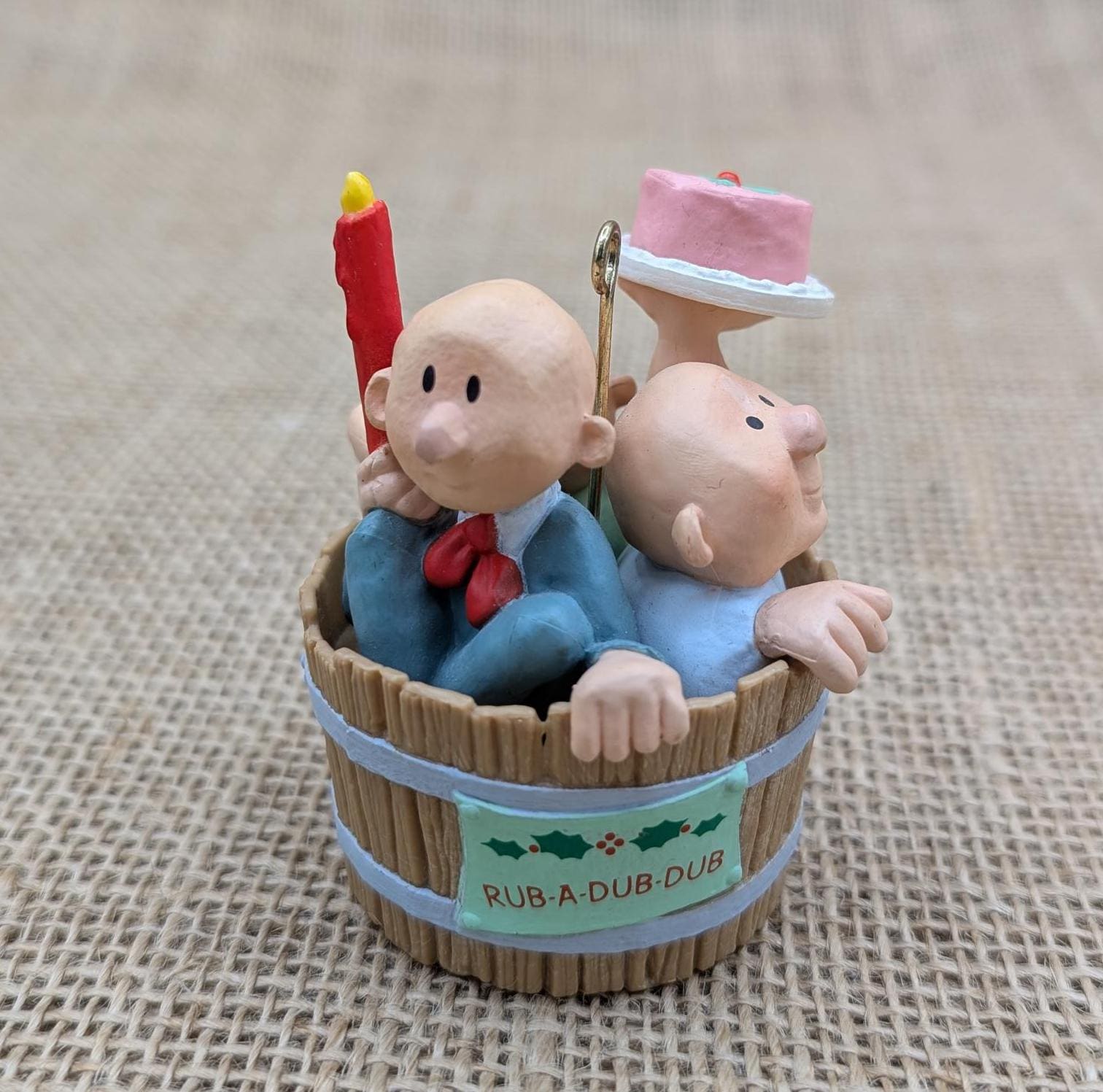Rub a Dub Dub Ornament: 1987 Hallmark Artist Favorites Collection