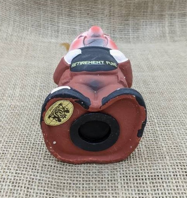 Retirement Fund Bum Figurine Bank Vintage Sad Hobo Ceramic Bank Chadwick Made in Japan