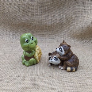Ceramic Turtle Figurine: Big Head Anthropomorphic Decor Made in Japan