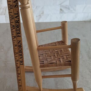 Wooden Doll Rocking Chair, Woven Seat, Vintage Primitive Decor - Etsy