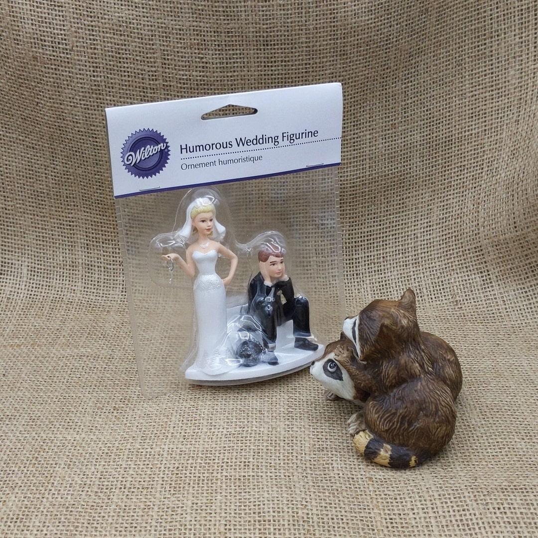 Silly Bride & Groom Ball and Chain Cake Topper Decoration Etsy