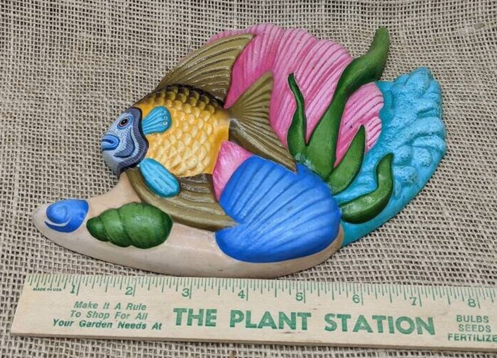 Tropical Fish Ceramic Wall Plaques Tonala Pottery Fish Etsy