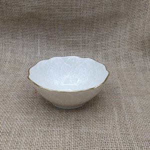 Lenox Greenfield Collection Bon Bon Schale, 4.5 &quot;Runde Schale, Lenox Elfenbein und Gold