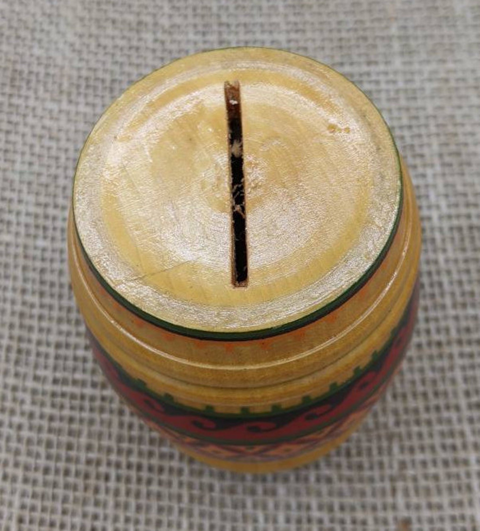 Polish Wood Barrel Bank Wooden Barrel Bank Vintage Etsy