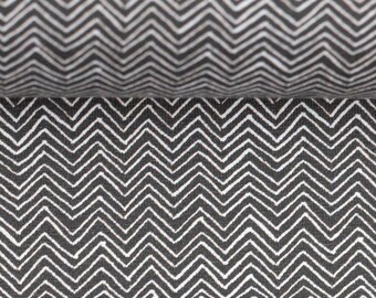 15,98Euro/m Zickzack Muster Jersey grau weiß Kombistoff von Swafing unisex Autumn Bunny Kombi Stoff