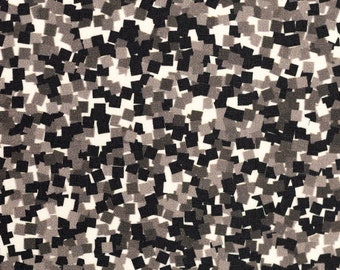9,50Euro/m Mosaik Muster Baumwolle schwarz grau weiß Ökotex Stoff Webware Kim von Swafing Kombistoff gemustert