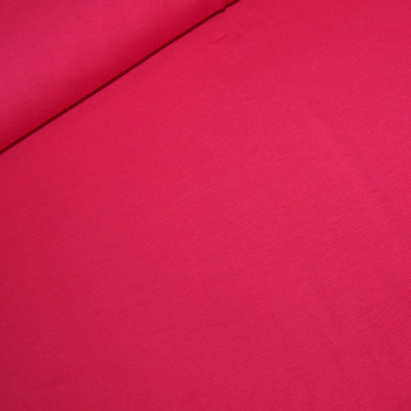 11,98Euro/m pinker Uni Jersey Stoff pink Kombistoff Mädchen Baumwolljersey