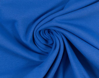 11.50 euros/meter cuffs fabric blue royal blue cuffs Swafing Heike royal blue 255 cotton cuffs 100 cm wide