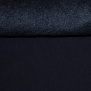 12,98Euro/meter blue alpine fleece fabric uni dark blue blue REST unisex Alps fleece cuddly winter navy