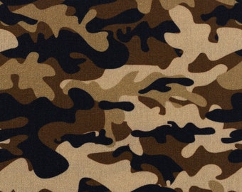 9,50Euro/m Camouflage Baumwolle schwarz braun beige Tarnfleck Ökotex Stoff Webware Kim von Swafing cool