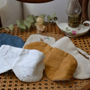 Sleep mask, Linen sleep mask, Eye mask, Mask for travel, Travel accessories, girlfriend gift, Mothers day gift, Organic linen image 1