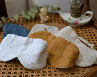 Sleep mask, Linen sleep mask, Eye mask, Mask for travel, Travel accessories, girlfriend gift, Mothers day gift, Organic linen