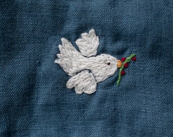 bird embroidery, handmade embroidery, handmade items, biuriful tuktu