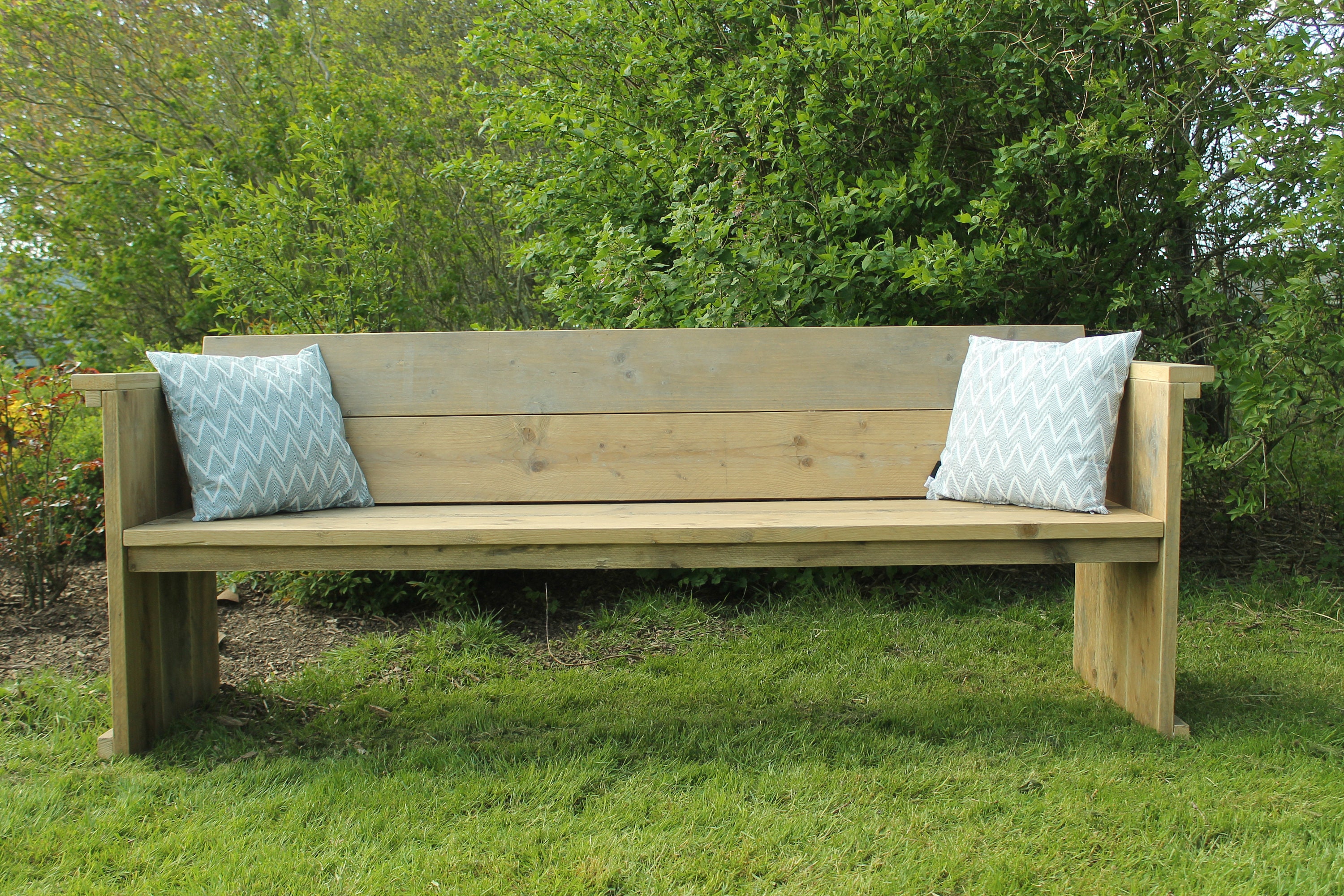 Wetterfeste Gartenbank Sitzbank Holzbank Aus Bauholz Für Ca. Etsy India