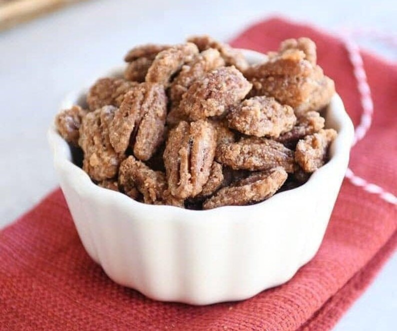 Candy Coated Cinnamon Sugar Flavored Pecans 10oz Etsy