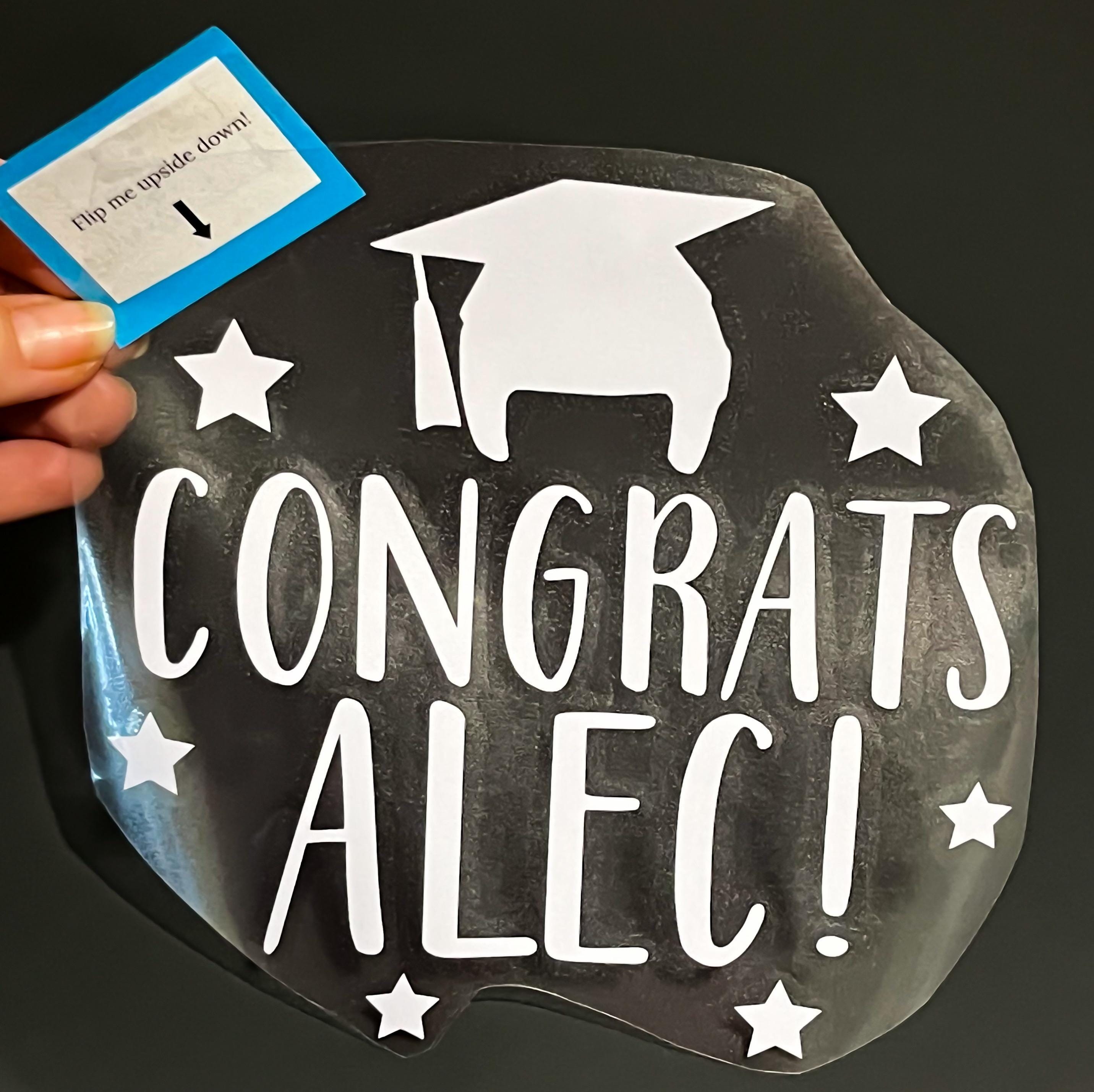Valediction Sticker Helmet Graduation Vinyl Transfer Sticker Baby Photo Prop Peace Out Well ...