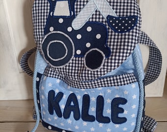 Kindergarten-Rucksack Bagger mit Wunschname