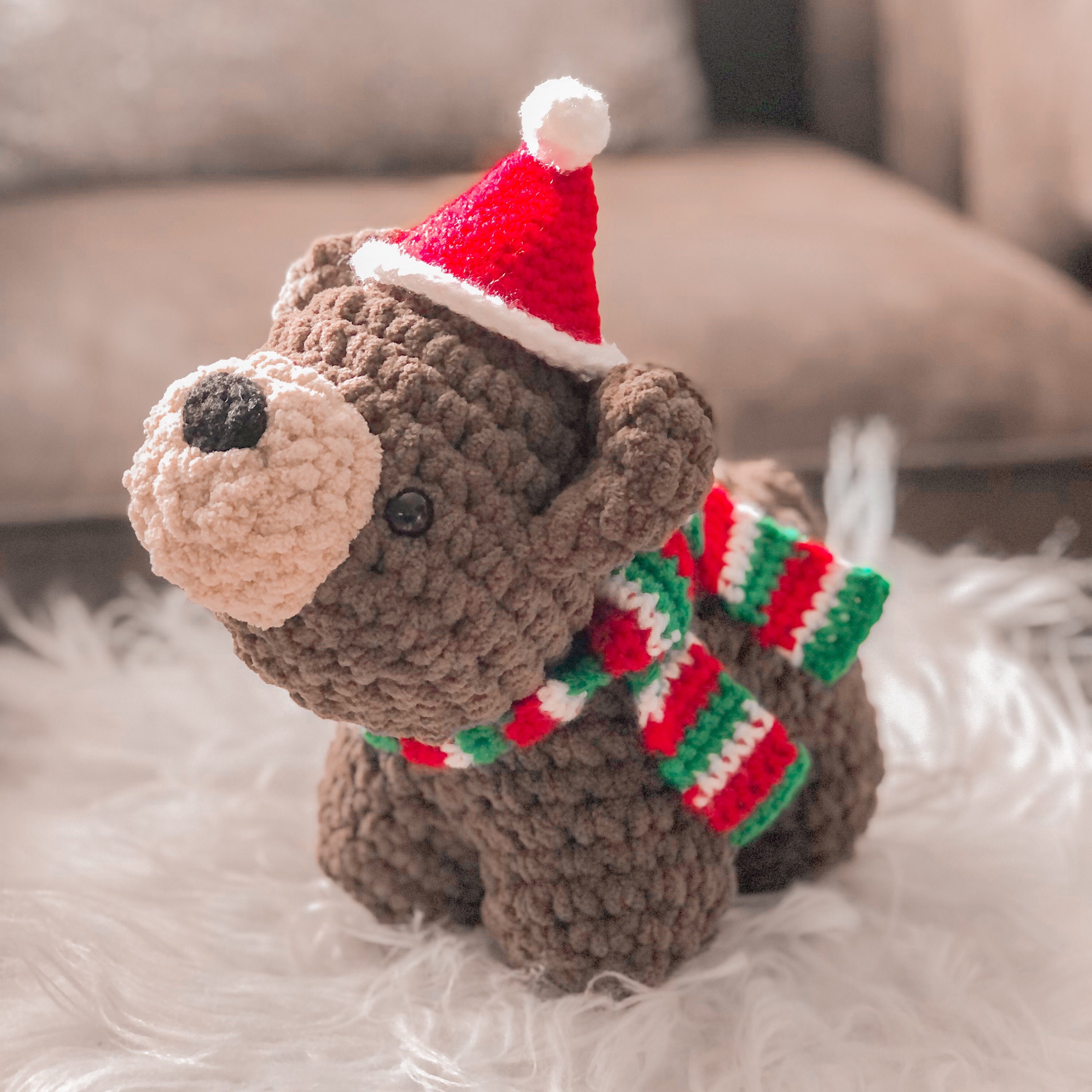 Honeybear Plushie Crochet Giant Soft and Fluffy Amigurumi teddy