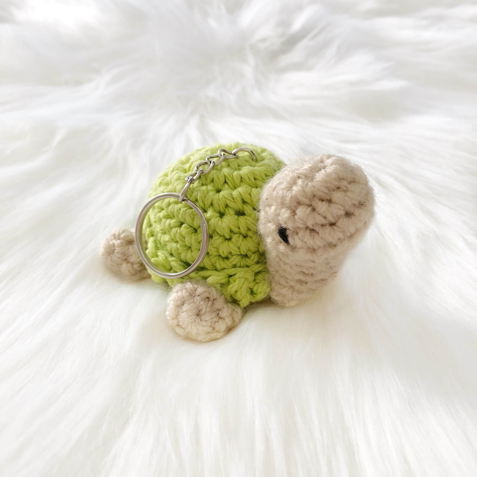 Turtle Keychain Crochet Amigurumi Turtle Keychain Turtle Etsy