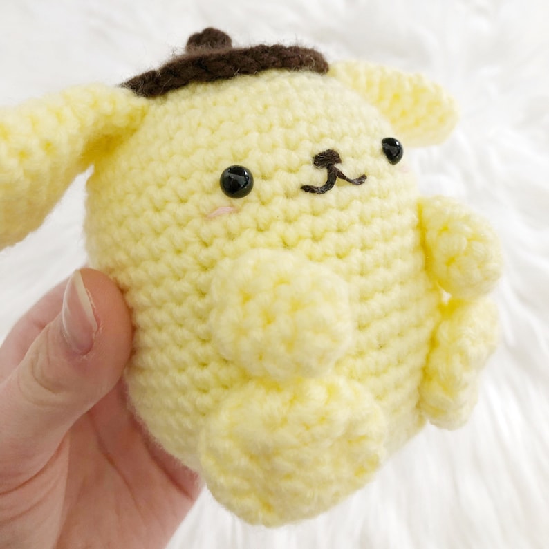 Pompompurin Crochet Amigurumi Plushie Sanrio Dog Kawaii Etsy