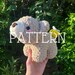 DIGITAL PDF PATTERN for Original Honeybear Plushie (30 pictures!) -written in English with U.S. terminology **Not beginner friendly** 